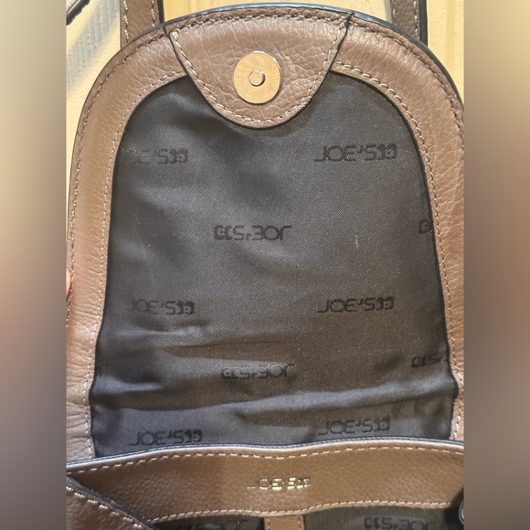 JOE'S Leather Haywood Purse Crossbody Fringe Small Handbag Western Brown Hobo - Picture 5 of 14